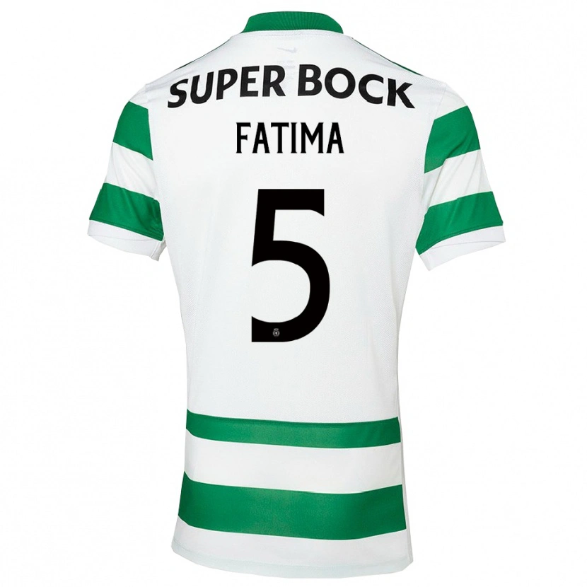 Danxen Enfant Maillot Francisca Fatima Aquino Dutra #5 Vert Blanc Tenues Domicile 2025/26 T-Shirt