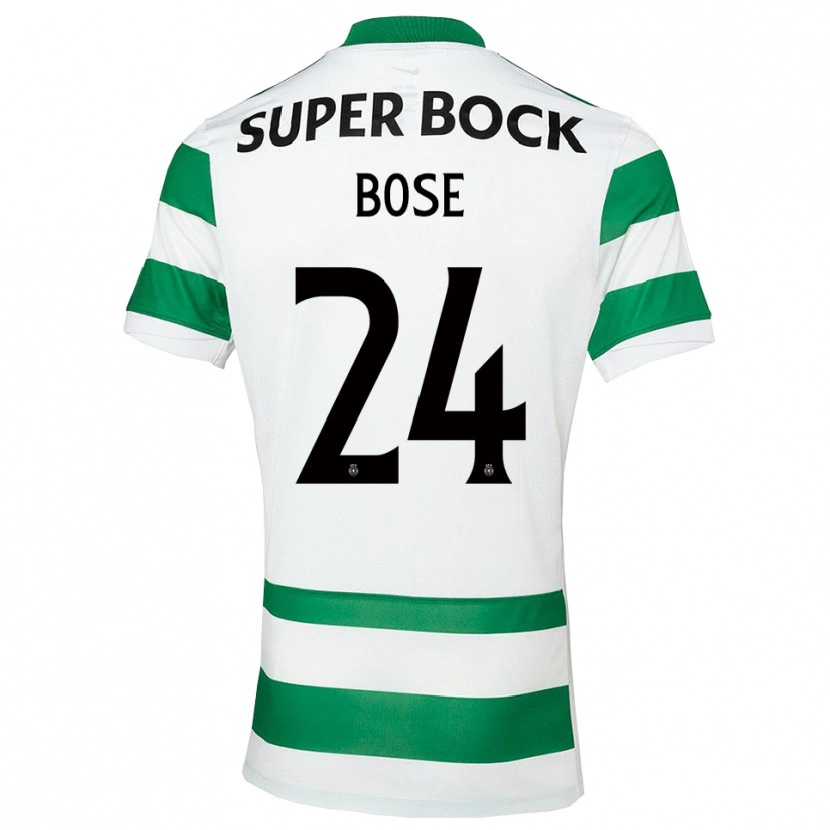 Danxen Enfant Maillot Ria Bose #24 Vert Blanc Tenues Domicile 2025/26 T-Shirt