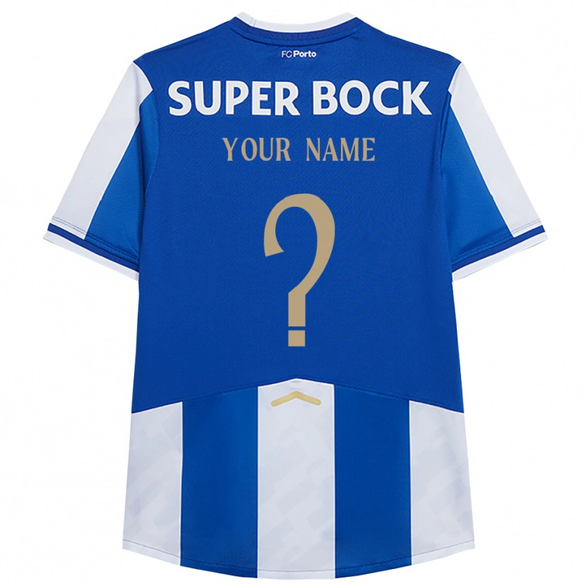 Danxen Enfant Maillot Votre Nom #0 Bleu Blanc Tenues Domicile 2025/26 T-Shirt