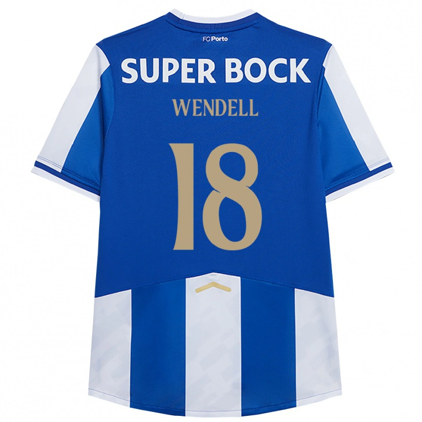 Danxen Enfant Maillot Wendell #18 Bleu Blanc Tenues Domicile 2025/26 T-Shirt