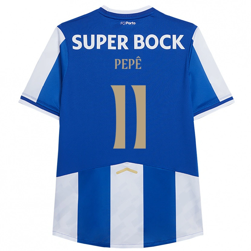 Danxen Enfant Maillot Pepê #11 Bleu Blanc Tenues Domicile 2025/26 T-Shirt