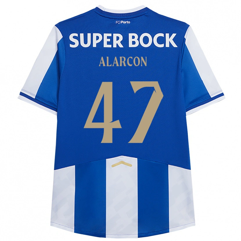 Danxen Enfant Maillot Ángel Alarcón #47 Bleu Blanc Tenues Domicile 2025/26 T-Shirt