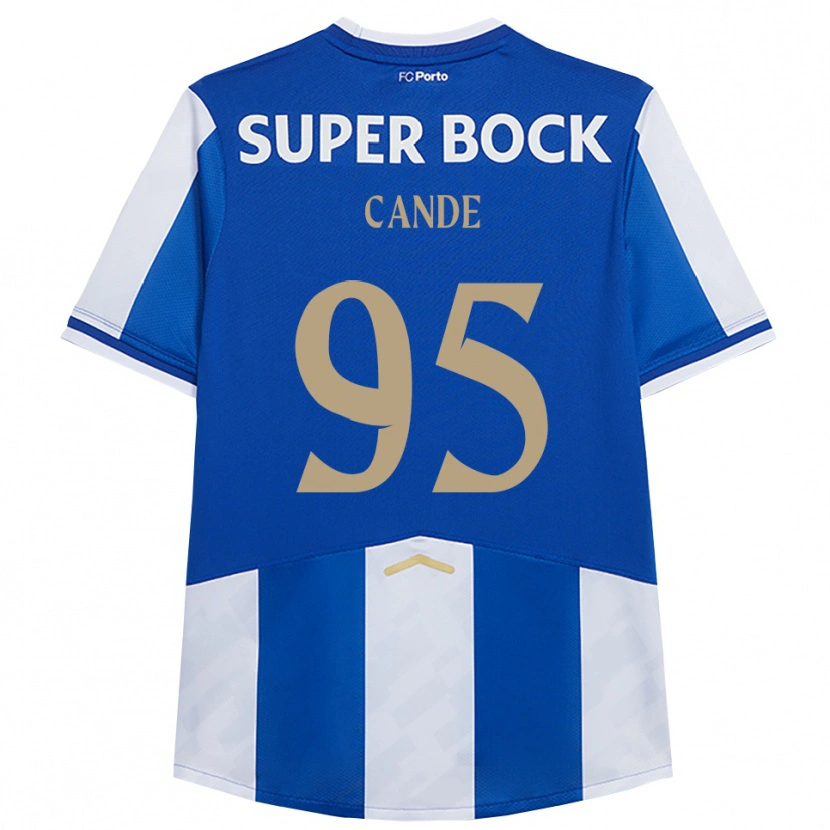 Danxen Enfant Maillot Anhá Cande #95 Bleu Blanc Tenues Domicile 2025/26 T-Shirt