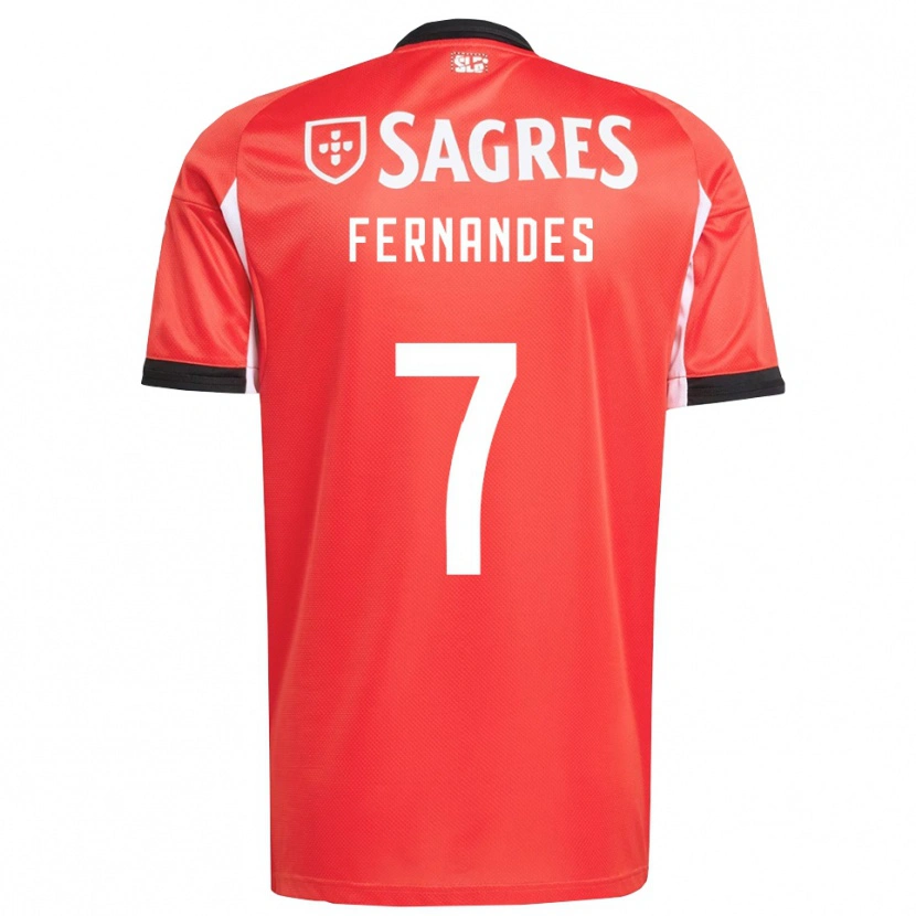 Danxen Enfant Maillot Ricardo Fernandes #7 Rouge Blanc Tenues Domicile 2025/26 T-Shirt