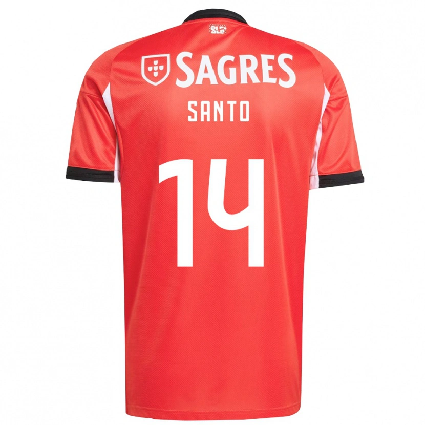 Danxen Enfant Maillot Sandro Santo #14 Rouge Blanc Tenues Domicile 2025/26 T-Shirt