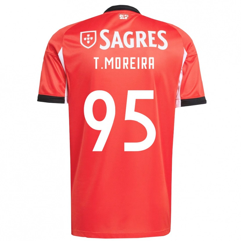 Danxen Enfant Maillot Tomás Moreira #95 Rouge Blanc Tenues Domicile 2025/26 T-Shirt