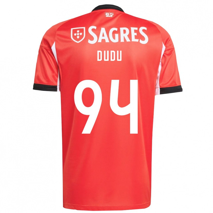Danxen Enfant Maillot Dudu #94 Rouge Blanc Tenues Domicile 2025/26 T-Shirt