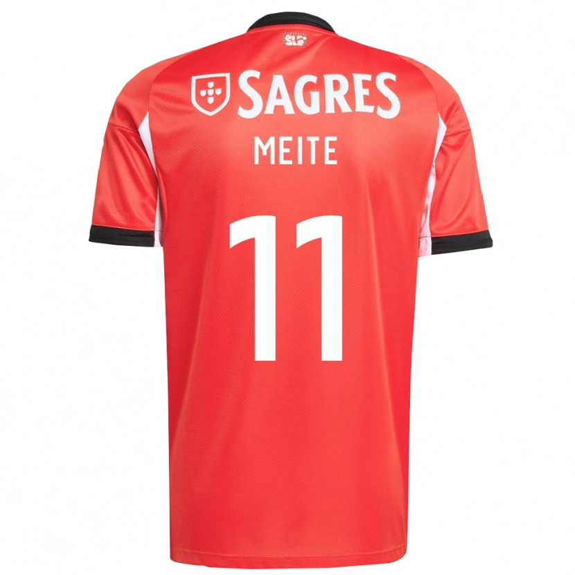 Danxen Enfant Maillot Soualiho Meite #11 Rouge Blanc Tenues Domicile 2025/26 T-Shirt
