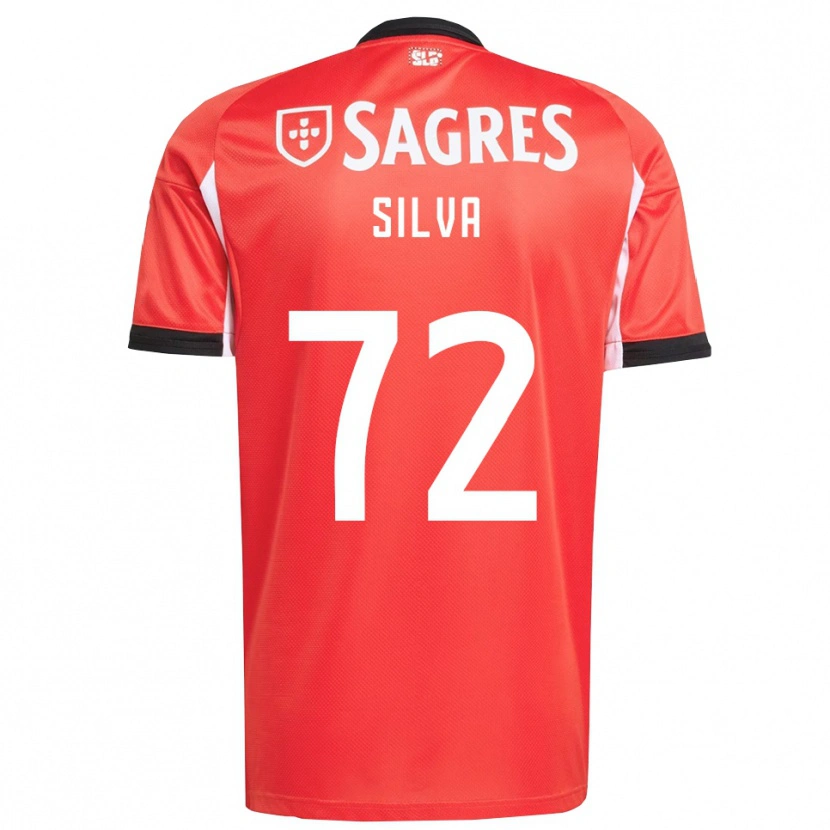 Danxen Enfant Maillot Matilde Silva #72 Rouge Blanc Tenues Domicile 2025/26 T-Shirt