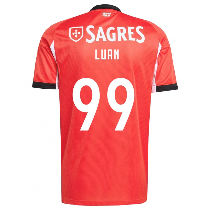 Danxen Enfant Maillot Luan #99 Rouge Blanc Tenues Domicile 2025/26 T-Shirt