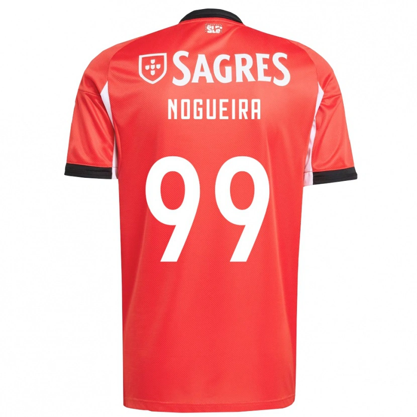 Danxen Enfant Maillot Beatriz Nogueira #99 Rouge Blanc Tenues Domicile 2025/26 T-Shirt