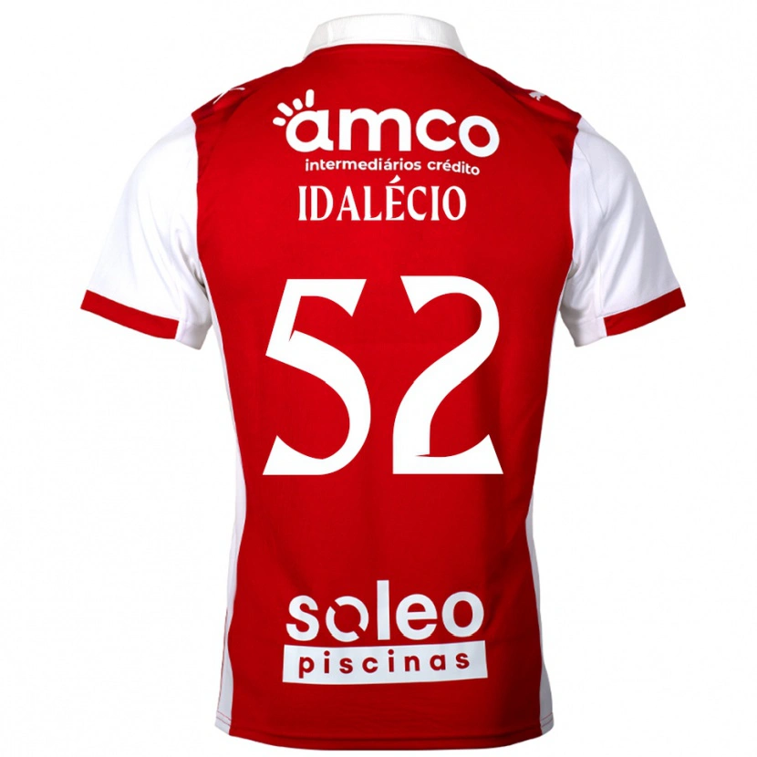Danxen Enfant Maillot Idalécio #52 Rouge Blanc Tenues Domicile 2025/26 T-Shirt