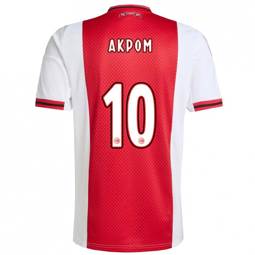 Danxen Enfant Maillot Chuba Akpom #10 Rouge Blanc Tenues Domicile 2025/26 T-Shirt