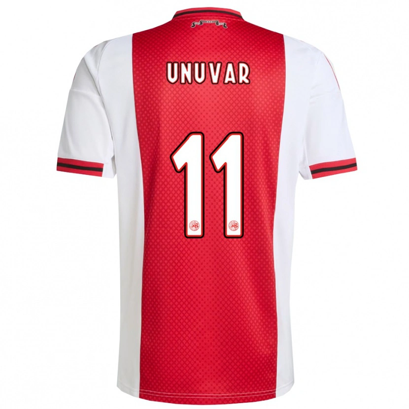 Danxen Enfant Maillot Naci Unuvar #11 Rouge Blanc Tenues Domicile 2025/26 T-Shirt