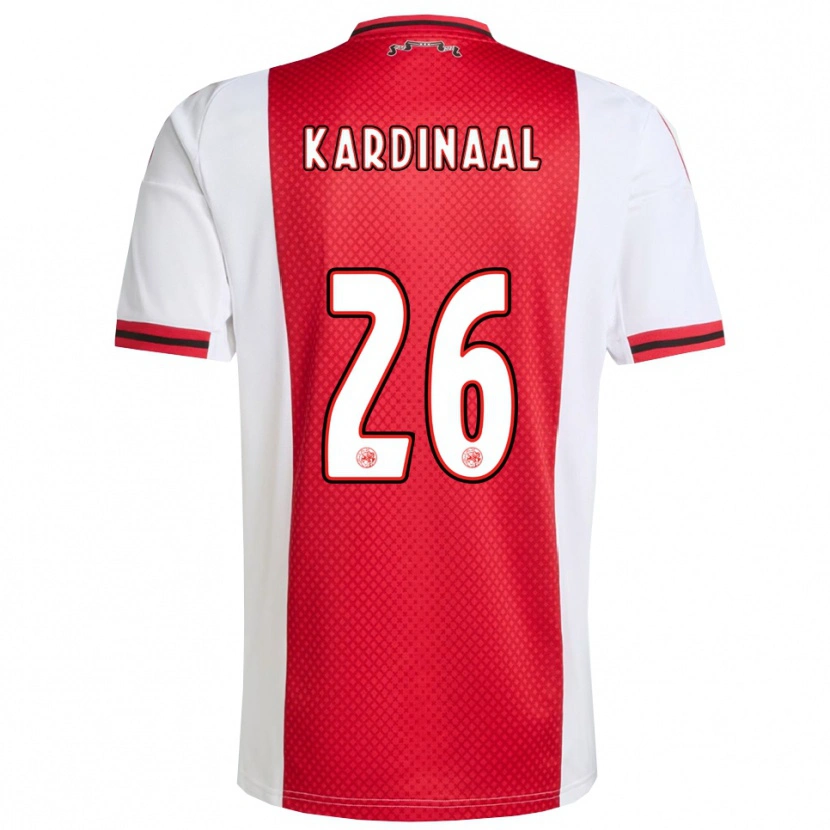 Danxen Enfant Maillot Isa Kardinaal #26 Rouge Blanc Tenues Domicile 2025/26 T-Shirt