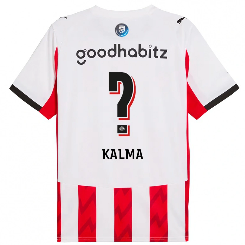 Danxen Enfant Maillot Fenna Kalma #0 Rouge Blanc Tenues Domicile 2025/26 T-Shirt