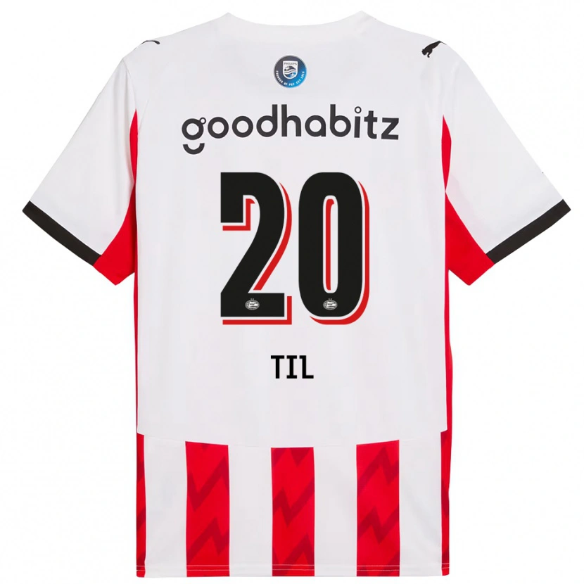 Danxen Enfant Maillot Guus Til #20 Rouge Blanc Tenues Domicile 2025/26 T-Shirt