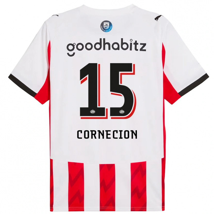Danxen Enfant Maillot Shuryjano Cornecion #15 Rouge Blanc Tenues Domicile 2025/26 T-Shirt