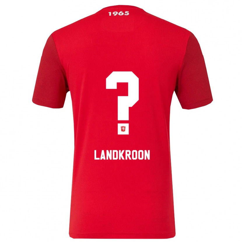 Danxen Enfant Maillot Kick Landkroon #0 Rouge Blanc Tenues Domicile 2025/26 T-Shirt