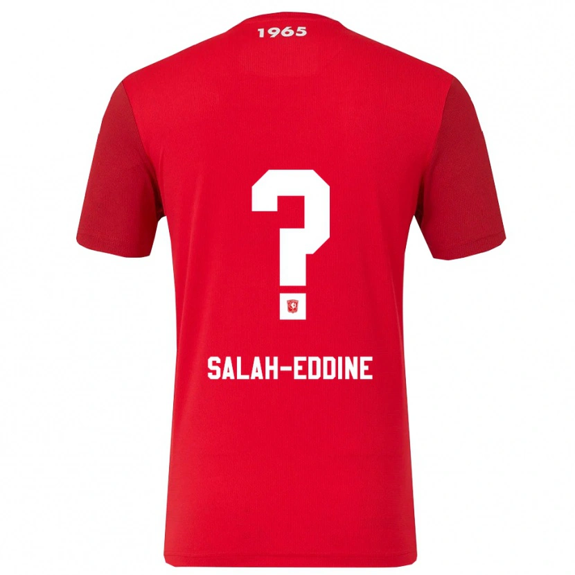 Danxen Enfant Maillot Ibrahim Salah-Eddine #0 Rouge Blanc Tenues Domicile 2025/26 T-Shirt