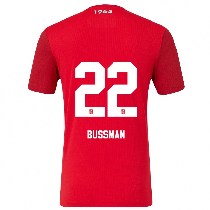 Danxen Enfant Maillot Fiene Bussman #22 Rouge Blanc Tenues Domicile 2025/26 T-Shirt