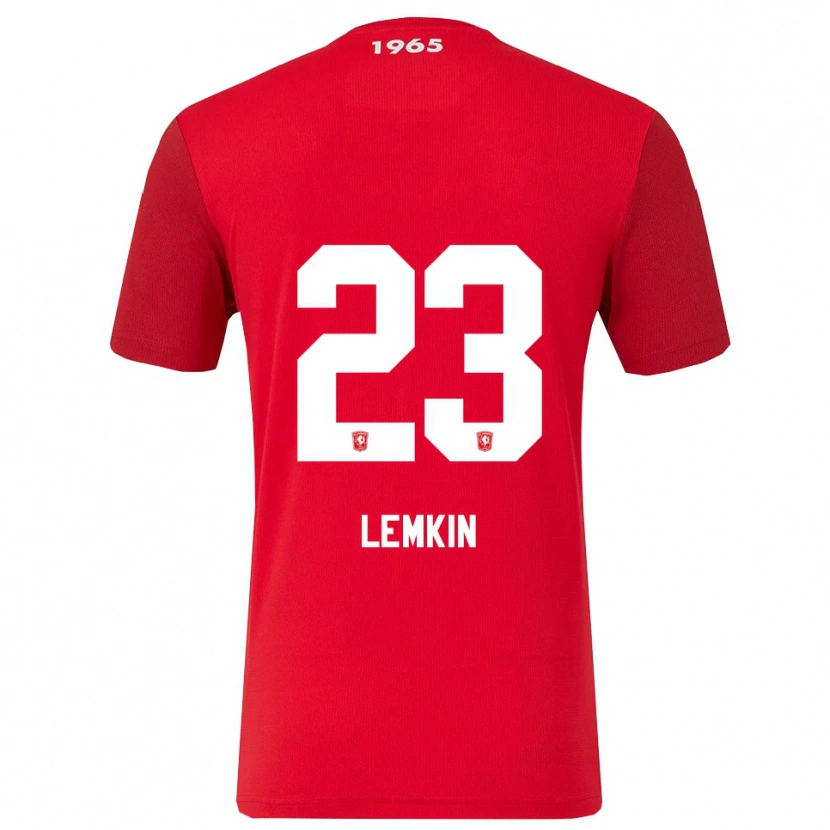 Danxen Enfant Maillot Stav Lemkin #23 Rouge Blanc Tenues Domicile 2025/26 T-Shirt