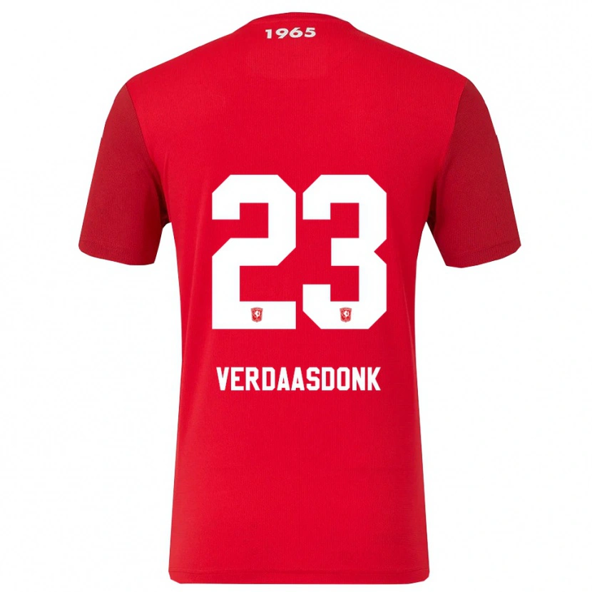 Danxen Enfant Maillot Suus Verdaasdonk #23 Rouge Blanc Tenues Domicile 2025/26 T-Shirt
