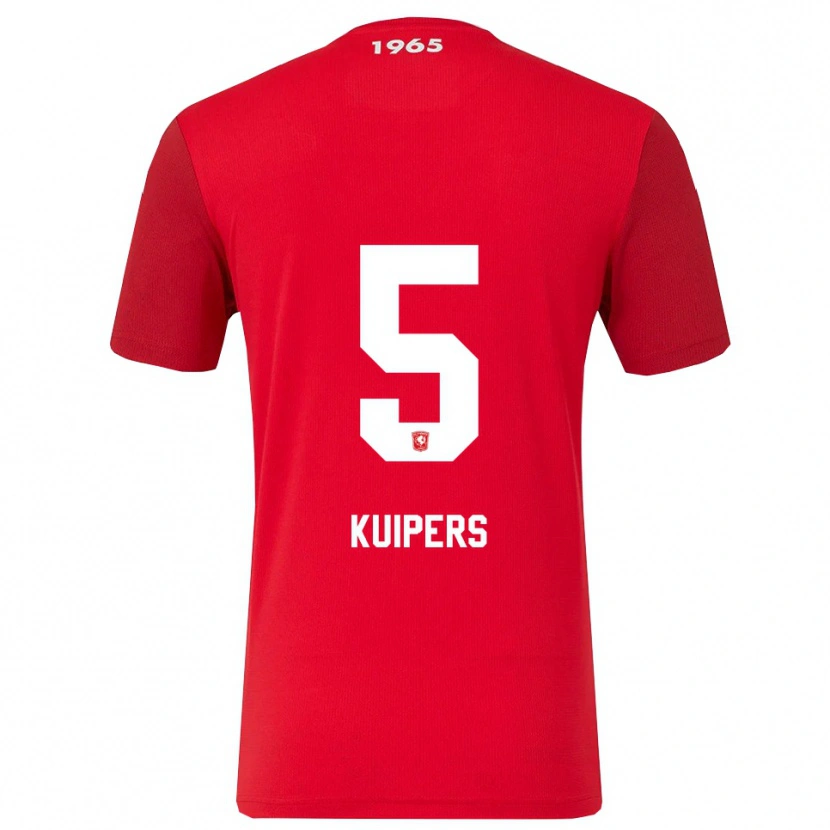 Danxen Enfant Maillot Bas Kuipers #5 Rouge Blanc Tenues Domicile 2025/26 T-Shirt