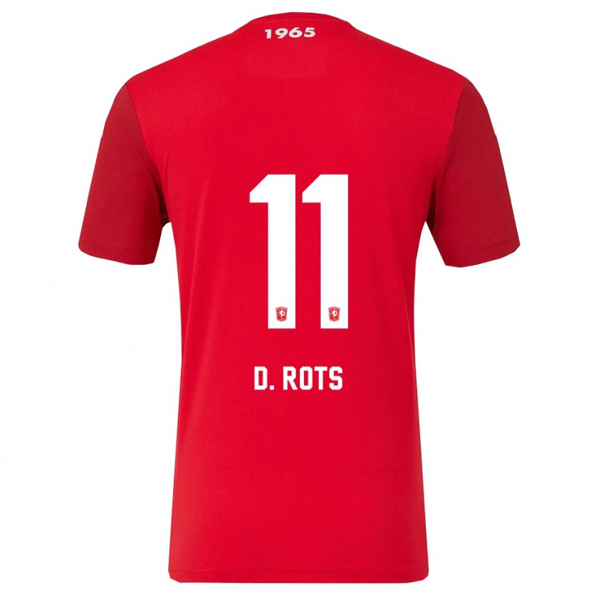 Danxen Enfant Maillot Daan Rots #11 Rouge Blanc Tenues Domicile 2025/26 T-Shirt
