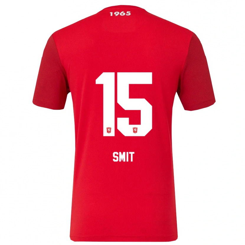 Danxen Enfant Maillot Mauro Smit #15 Rouge Blanc Tenues Domicile 2025/26 T-Shirt