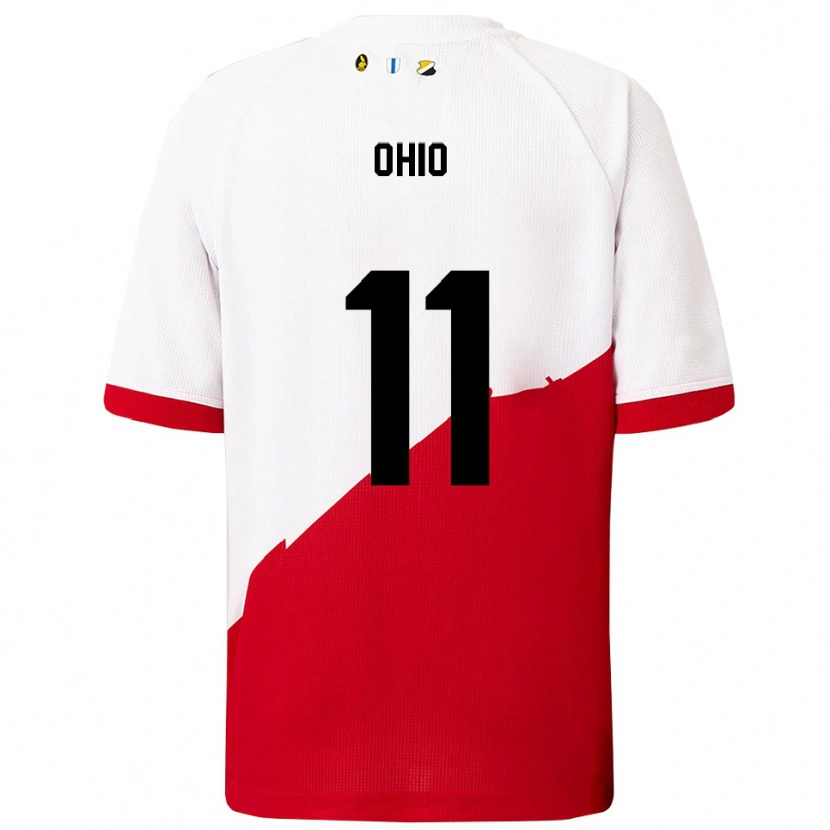 Danxen Enfant Maillot Noah Ohio #11 Blanc Rouge Tenues Domicile 2025/26 T-Shirt