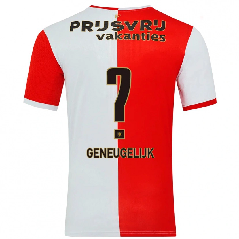 Danxen Enfant Maillot Ivar Geneugelijk #0 Rouge Blanc Tenues Domicile 2025/26 T-Shirt