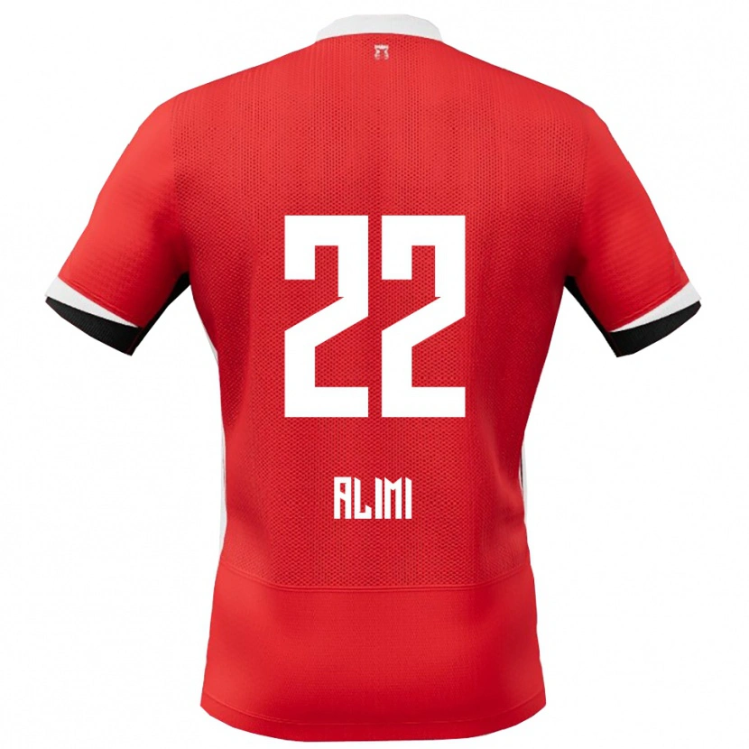 Danxen Enfant Maillot Fadil Alimi #22 Rouge Blanc Tenues Domicile 2025/26 T-Shirt