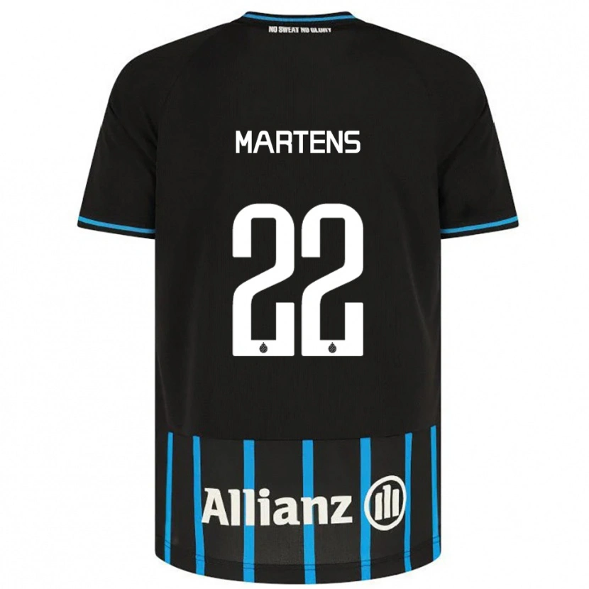 Danxen Enfant Maillot Quinze Martens #22 Noir Bleu Tenues Domicile 2025/26 T-Shirt