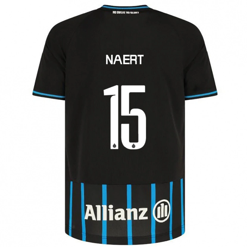 Danxen Enfant Maillot Stan Naert #15 Noir Bleu Tenues Domicile 2025/26 T-Shirt