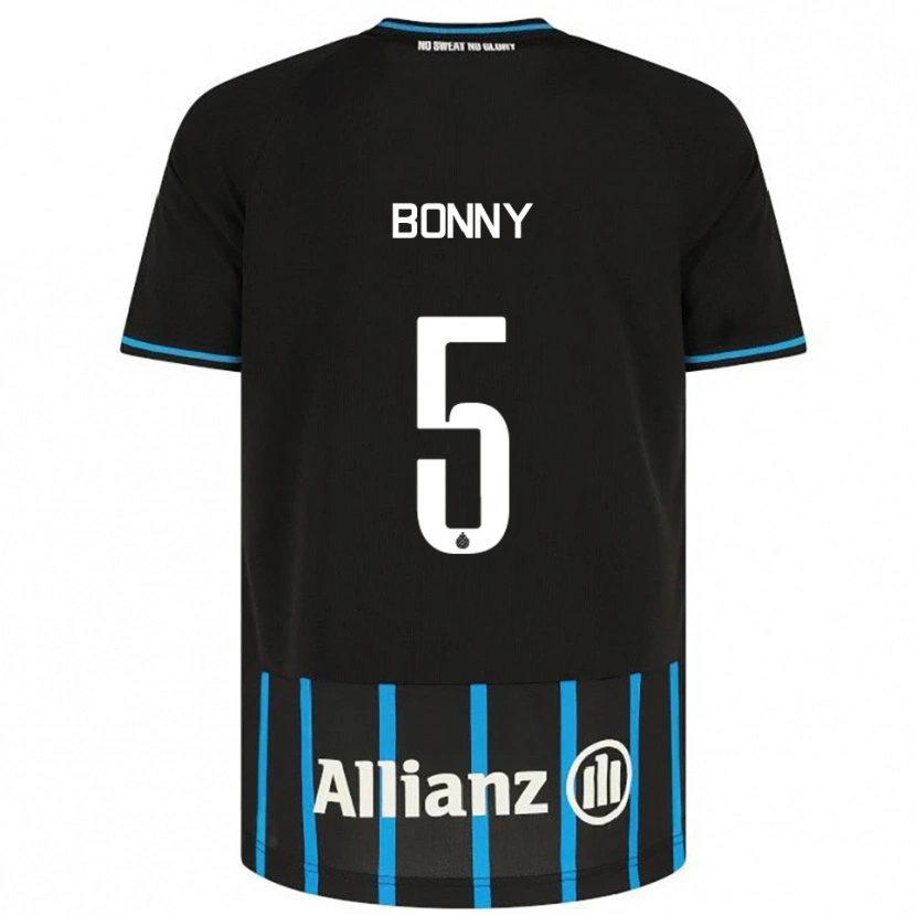 Danxen Enfant Maillot Chionne Bonny #5 Noir Bleu Tenues Domicile 2025/26 T-Shirt
