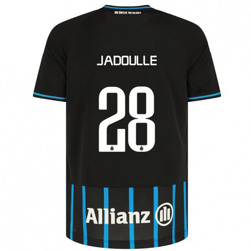Danxen Enfant Maillot Romane Jadoulle #28 Noir Bleu Tenues Domicile 2025/26 T-Shirt