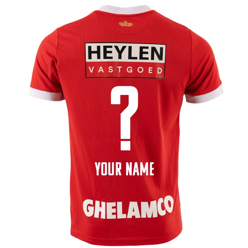 Danxen Enfant Maillot Votre Nom #0 Rouge Blanc Tenues Domicile 2025/26 T-Shirt