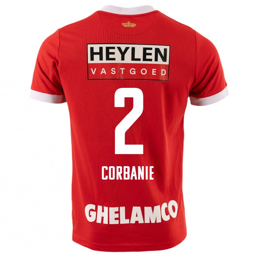 Danxen Enfant Maillot Kobe Corbanie #2 Rouge Blanc Tenues Domicile 2025/26 T-Shirt
