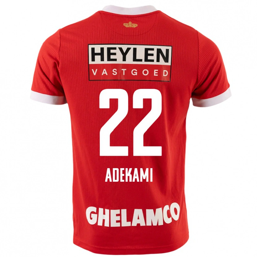 Danxen Enfant Maillot Farouck Adekami #22 Rouge Blanc Tenues Domicile 2025/26 T-Shirt
