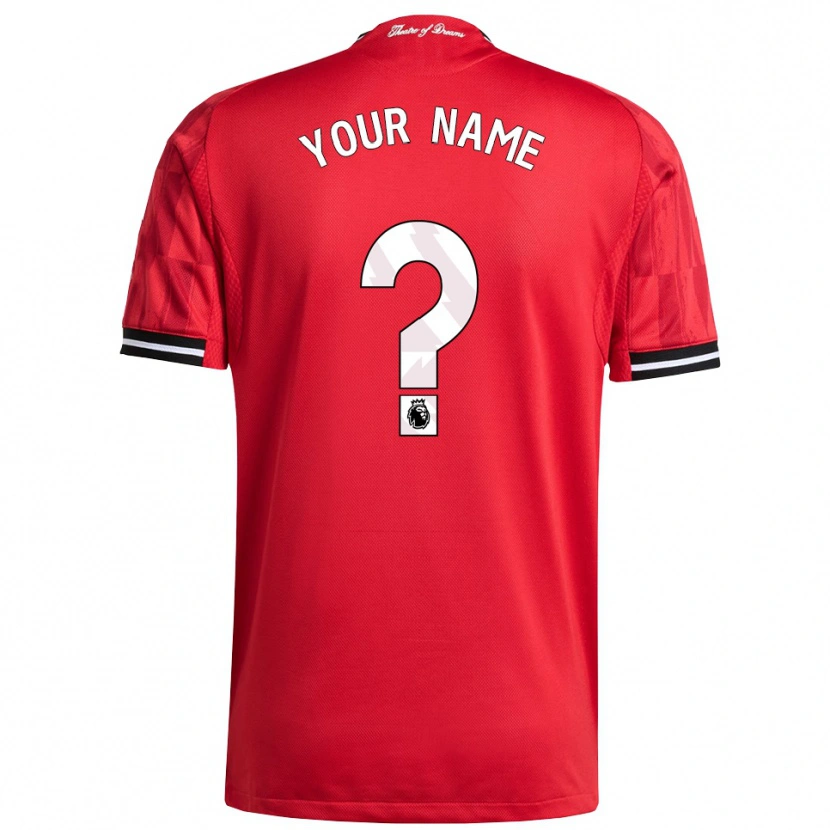 Danxen Enfant Maillot Votre Nom #0 Rouge Noir Blanc Tenues Domicile 2025/26 T-Shirt