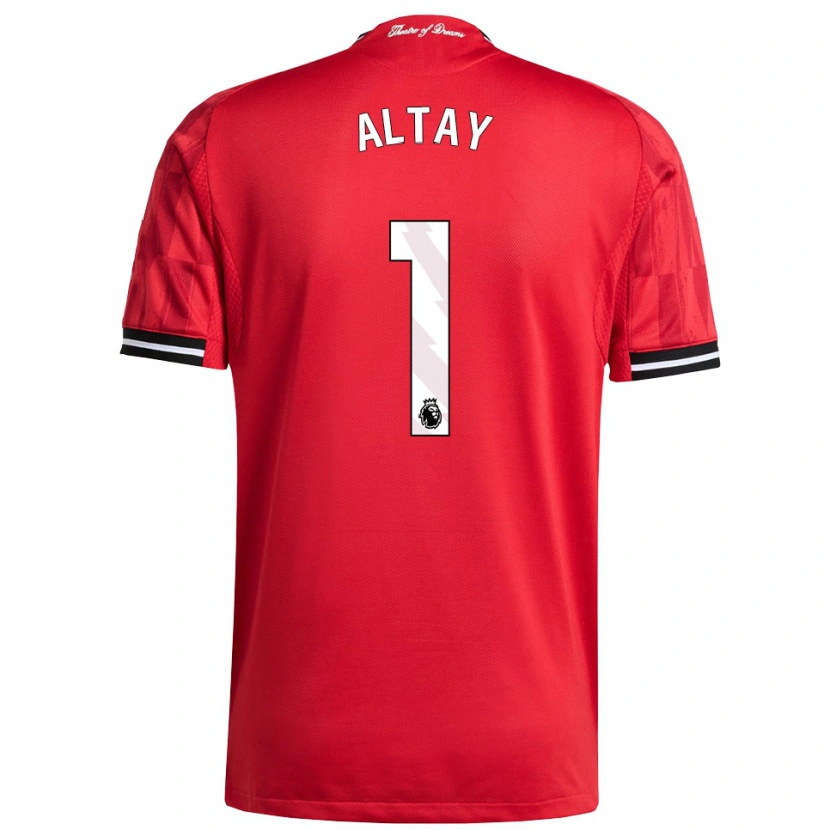 Danxen Enfant Maillot Altay Bayındır #1 Rouge Noir Blanc Tenues Domicile 2025/26 T-Shirt