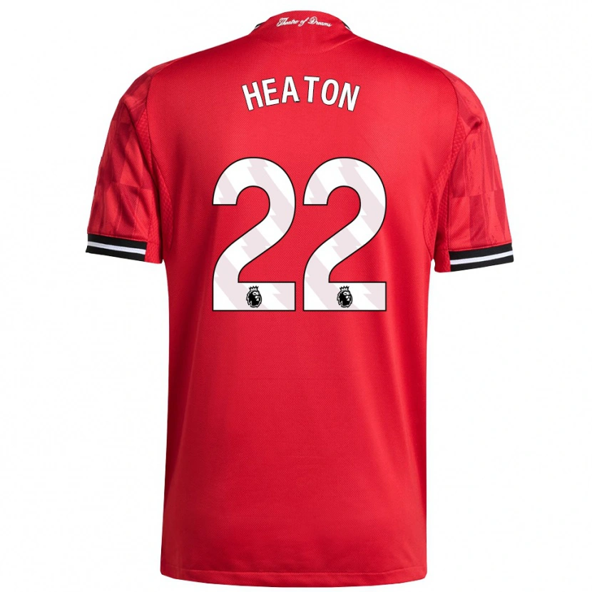Danxen Enfant Maillot Tom Heaton #22 Rouge Noir Blanc Tenues Domicile 2025/26 T-Shirt