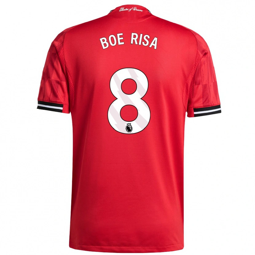 Danxen Enfant Maillot Vilde Boe Risa #8 Rouge Noir Blanc Tenues Domicile 2025/26 T-Shirt