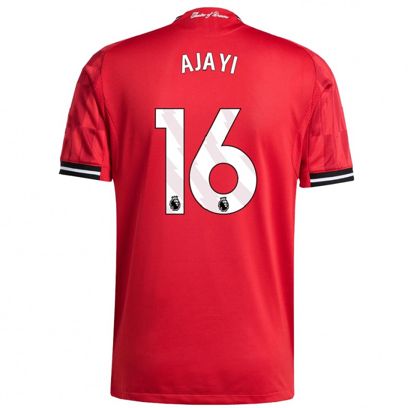 Danxen Enfant Maillot Noah Ajayi #16 Rouge Noir Blanc Tenues Domicile 2025/26 T-Shirt