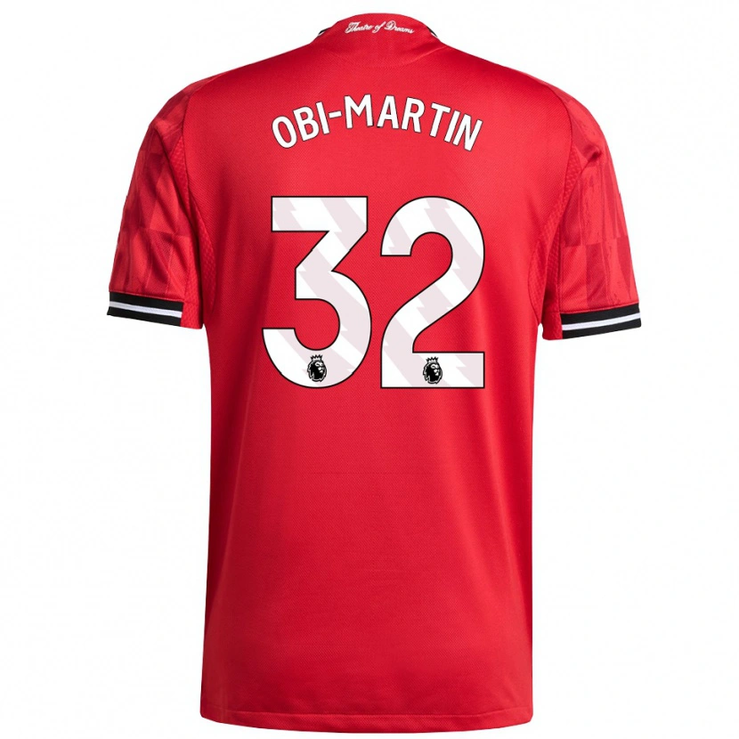 Danxen Enfant Maillot Chido Obi #32 Rouge Noir Blanc Tenues Domicile 2025/26 T-Shirt