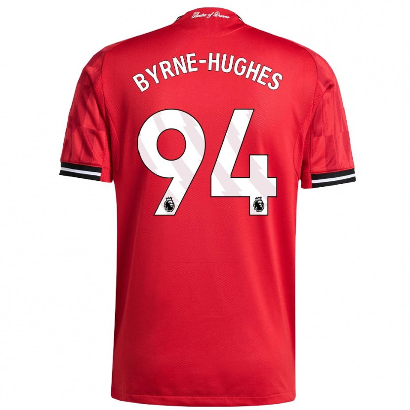 Danxen Enfant Maillot Cameron Byrne-Hughes #94 Rouge Noir Blanc Tenues Domicile 2025/26 T-Shirt