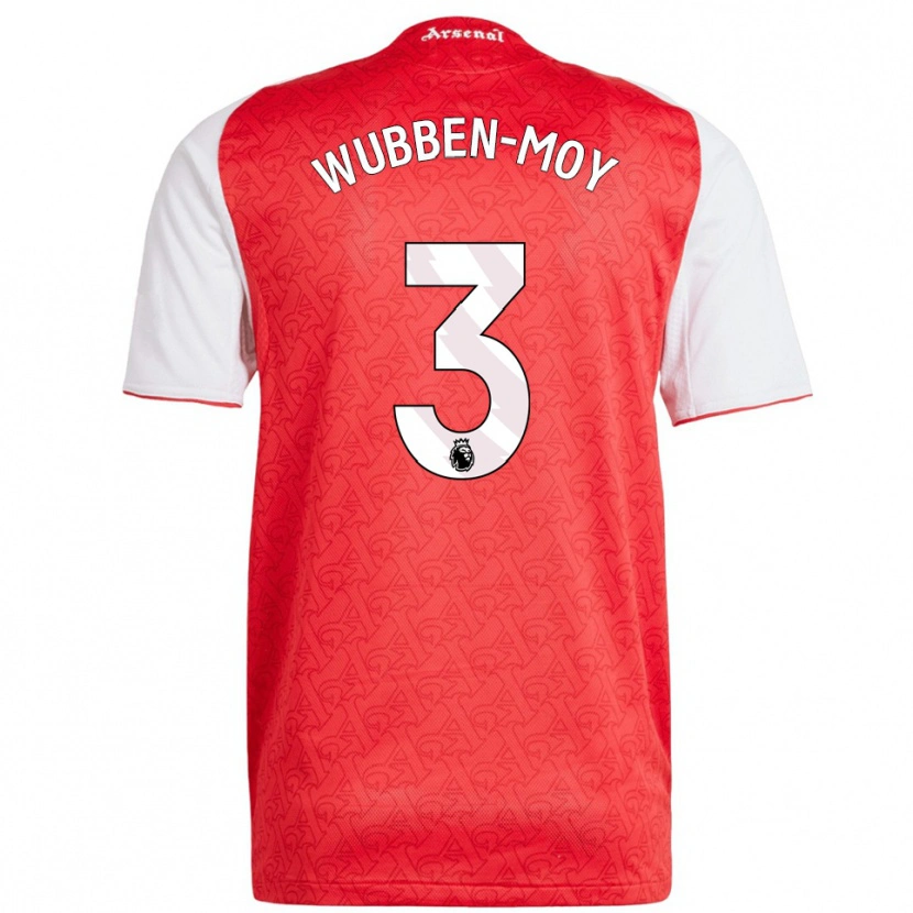 Danxen Enfant Maillot Lotte Wubben-Moy #3 Rouge Blanc Tenues Domicile 2025/26 T-Shirt
