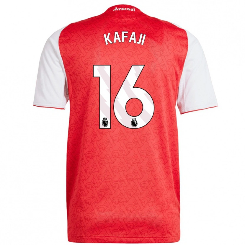 Danxen Enfant Maillot Rosa Kafaji #16 Rouge Blanc Tenues Domicile 2025/26 T-Shirt