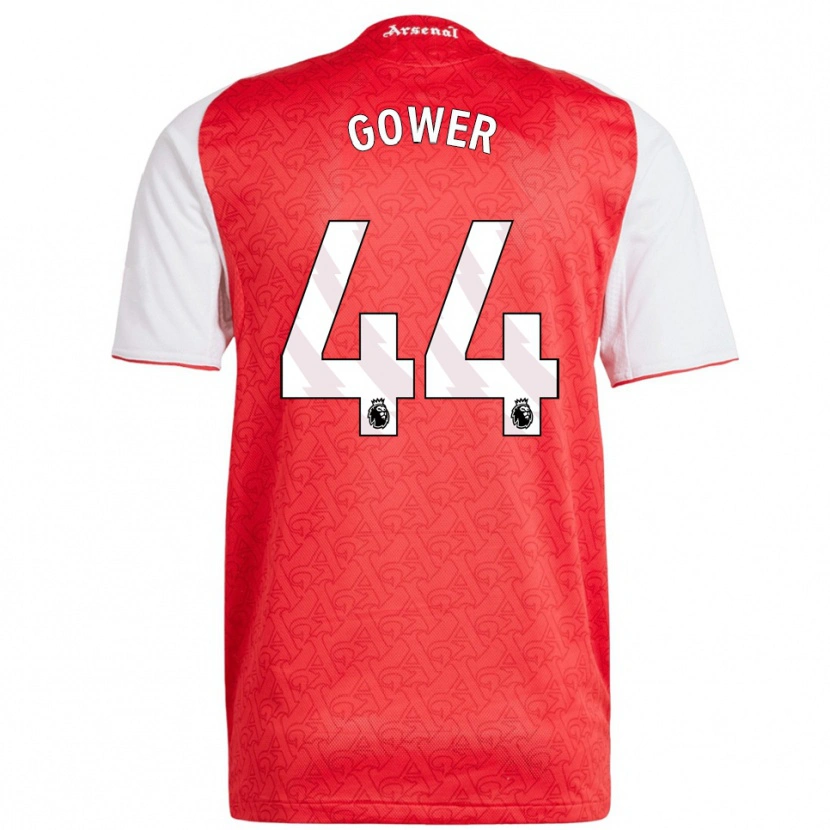 Danxen Enfant Maillot Jimi Gower #44 Rouge Blanc Tenues Domicile 2025/26 T-Shirt